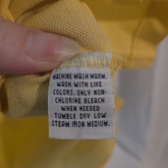 Polo by Ralph Lauren Men's Bright Yellow Polo Shirt Size L - Picture 7 of 9
